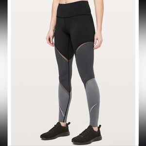 Lululemon Colour Me Ombre leggings Black and gray